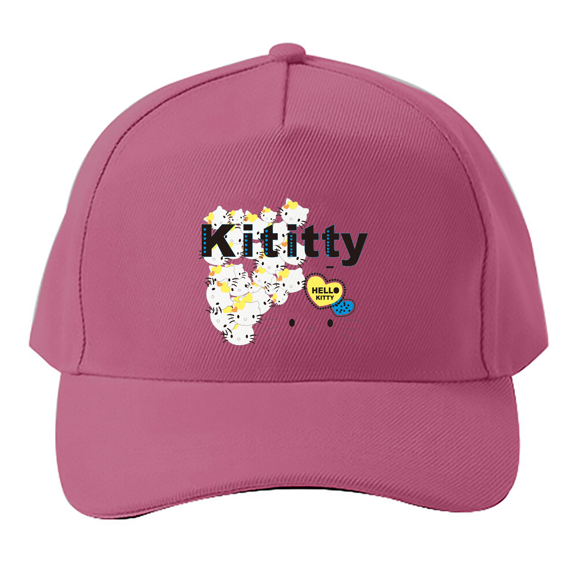 （画像用） Hello Kitty ハローキティ ベースボールキャップ 綿100％ 男女兼用 帽子 スポーツ